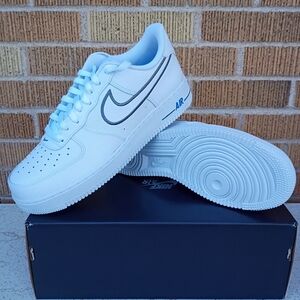 Nike Air Force 1 '07 Shoes White Cool Gray  Men's Sizes 10
